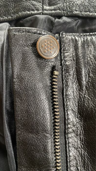 Spodnie skórzane damskie M