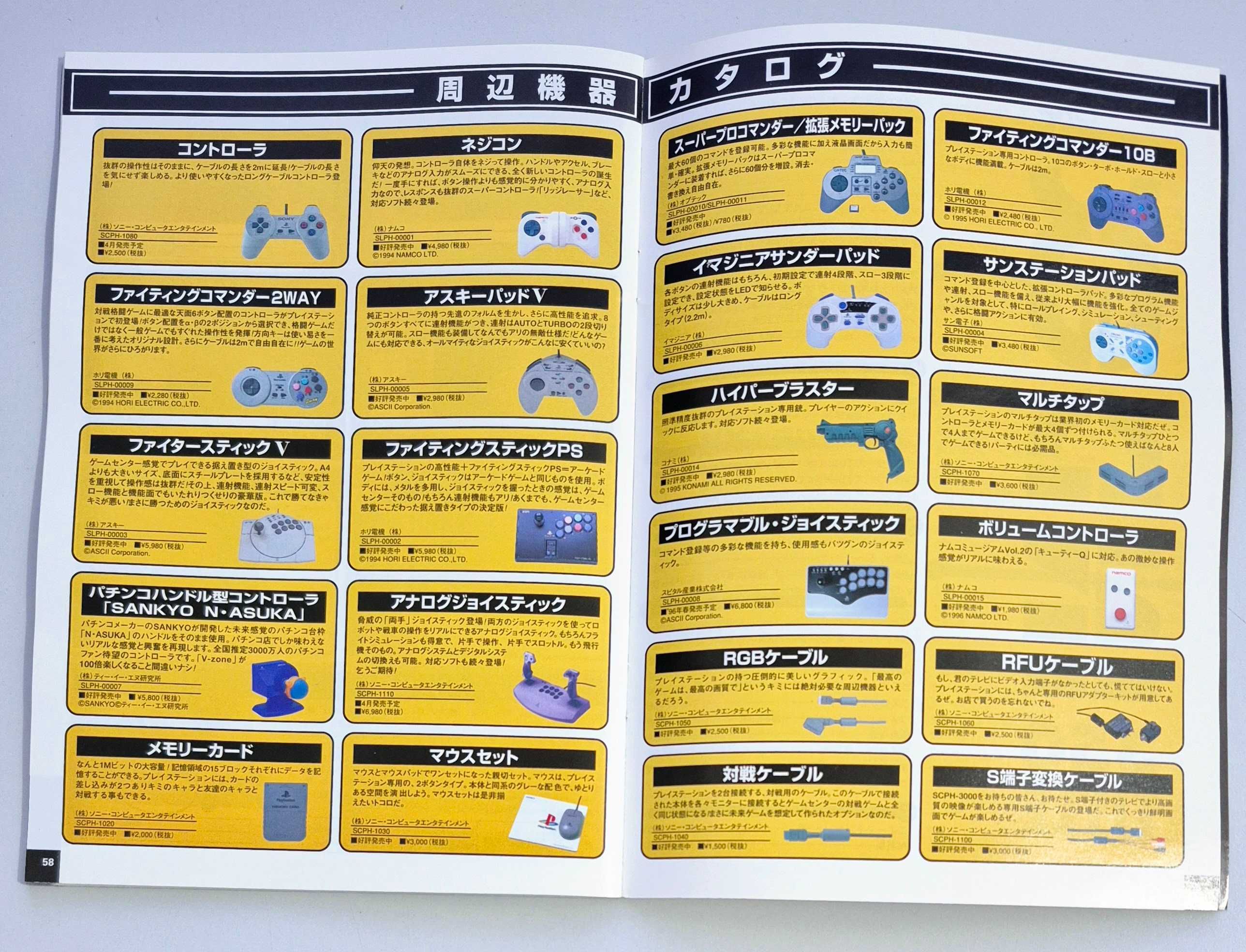 PlayStation OFFICIAL CATALOG 1996 Spring