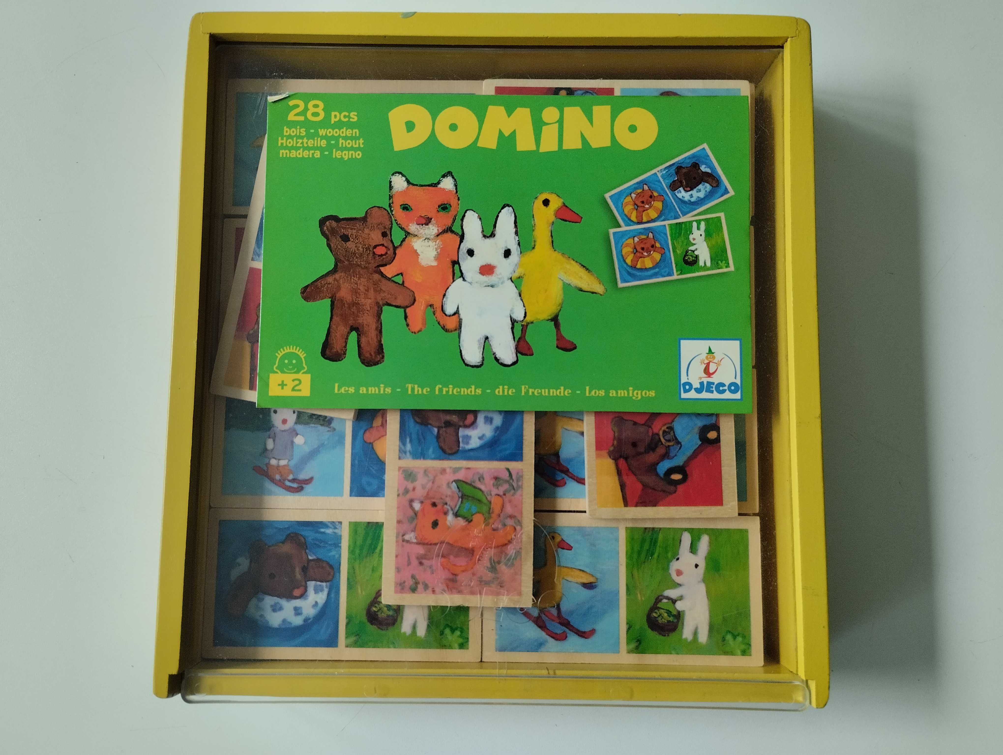 Jogo dominó para crianças +2 anos - 28 peças com duas faces diferentes