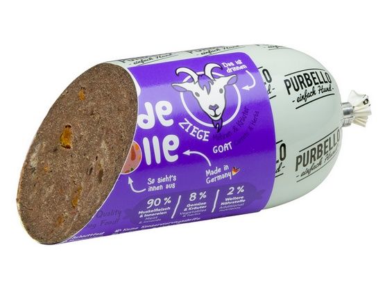 Monoproteinowa kiełbasa dla psa - karma Purbello 90% KOZA Baton 200g