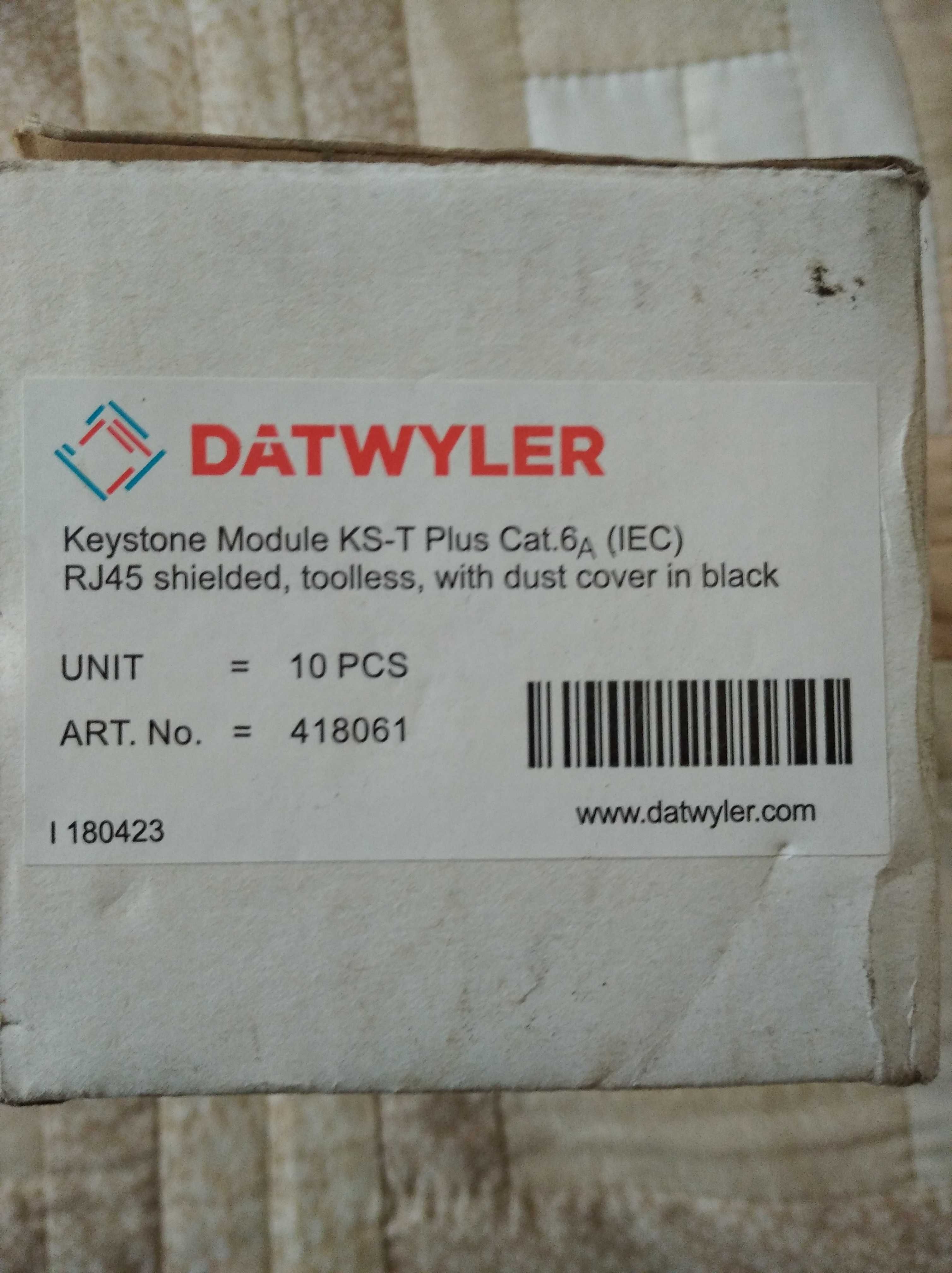 Moduł/Gniazdo Datwyler  KS-T Plus Cat6A shielded - 418061 RJ 45