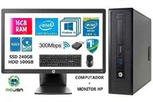 Pack Pç HP600G1+Lcd 22"P. 4ªG|I5-3.2G|16G|SSD256+HD500|Kit|Wifi+BT|W11