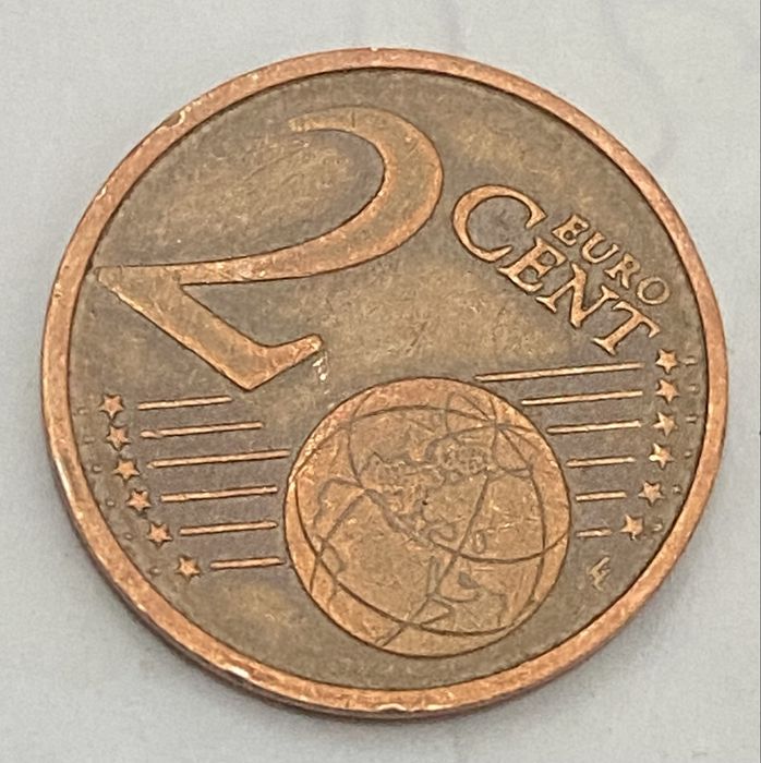 Moeda 2 centimos França 1999