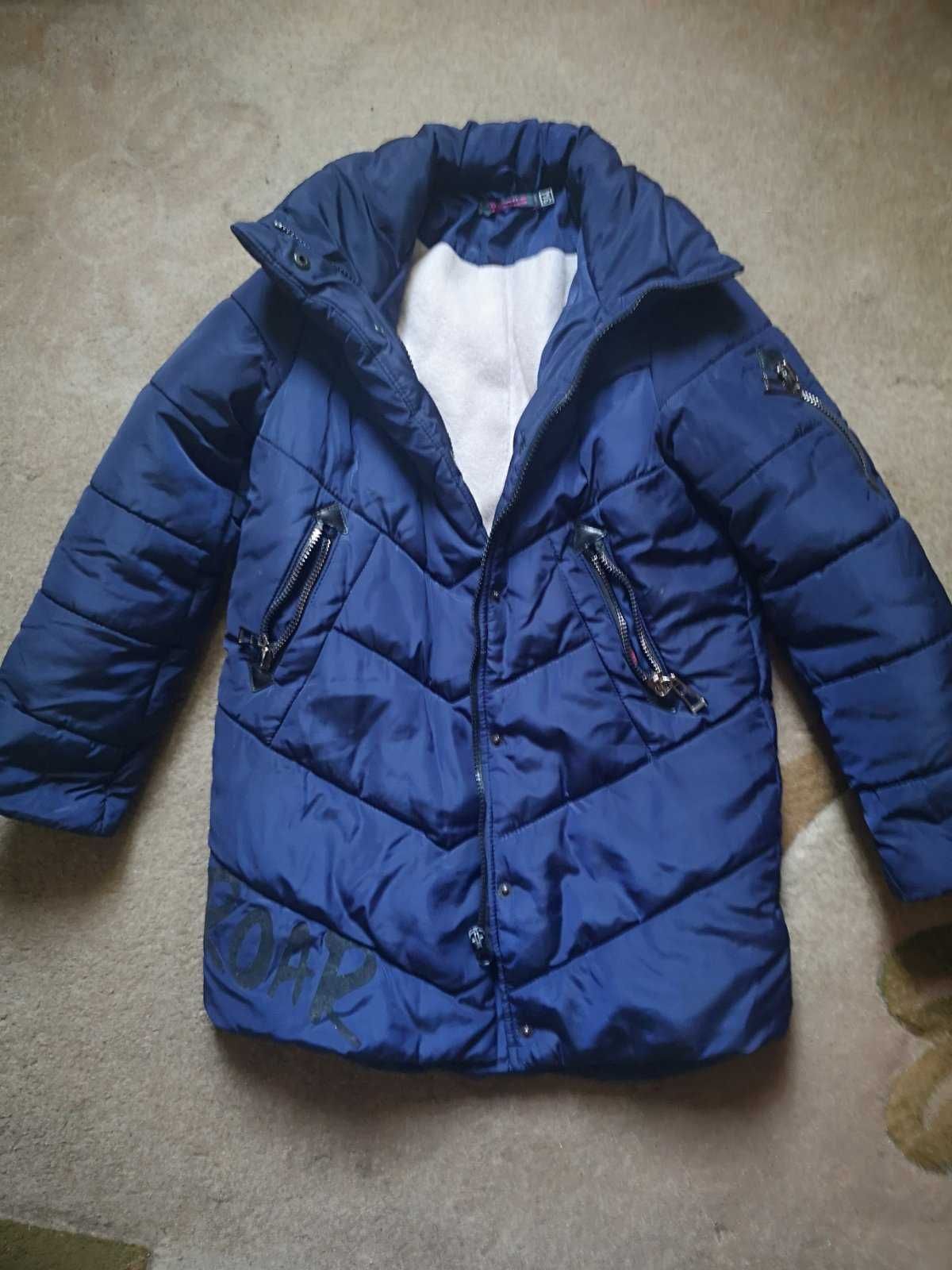 Куртка зимняя для девочки размер 34, без капюшона