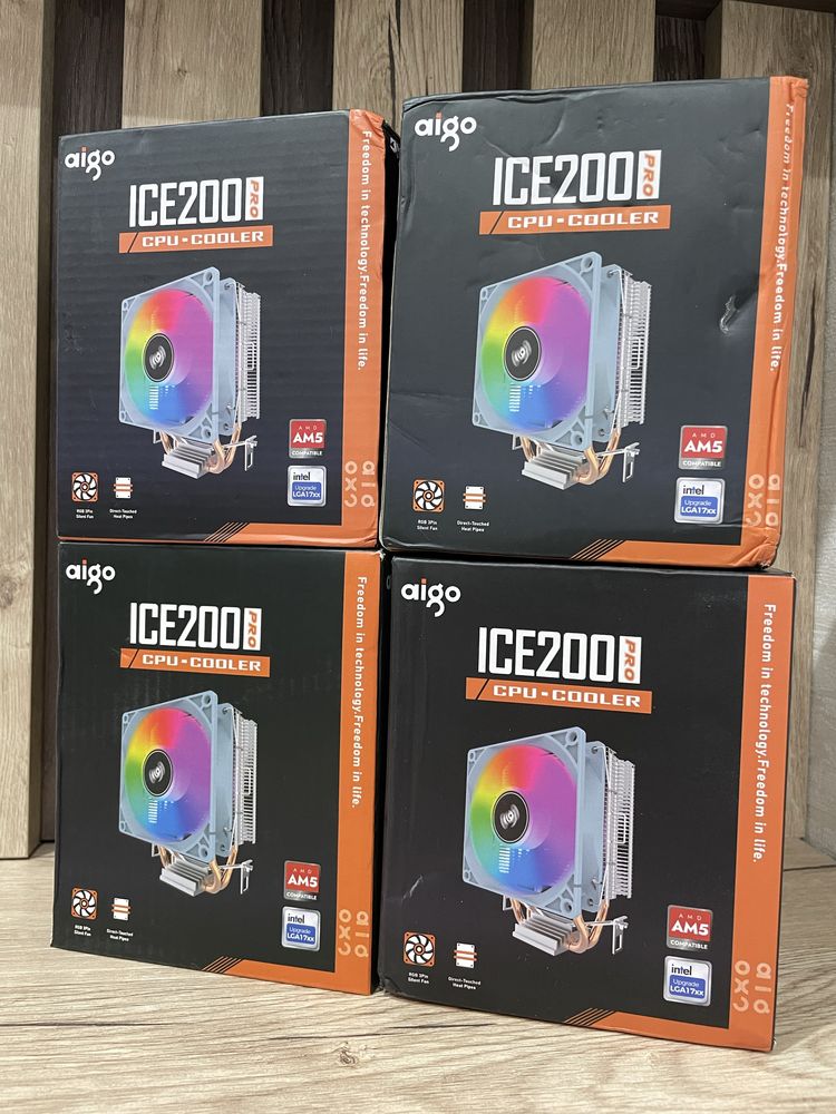 Башенный кулер для процессора Intel / AMD з RGB підсвітка AIGO ice200