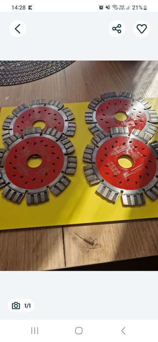 Tarcze do cięcia betonu 125 posiadam 14szt. Cena za szt 100 zł zl