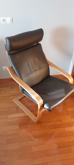 Cadeira em Pele Castanha
