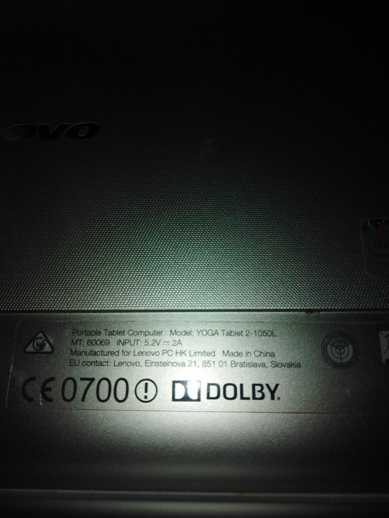 Tablet Lenovo Yoga 2-1050L