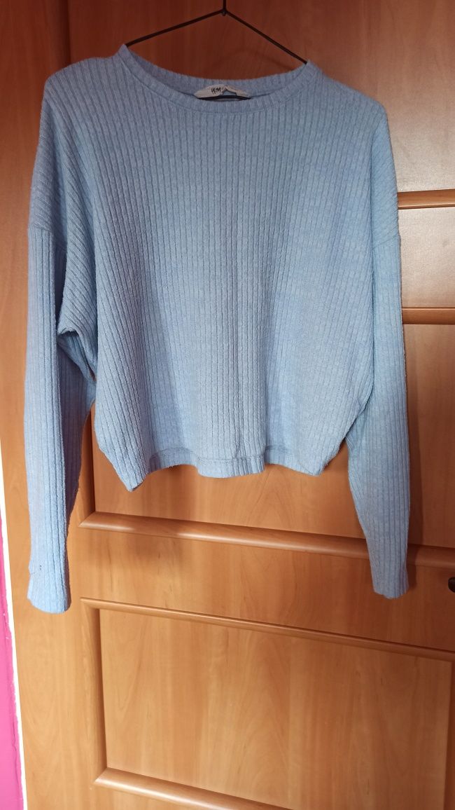 Niebieski sweterku bluzka H&m