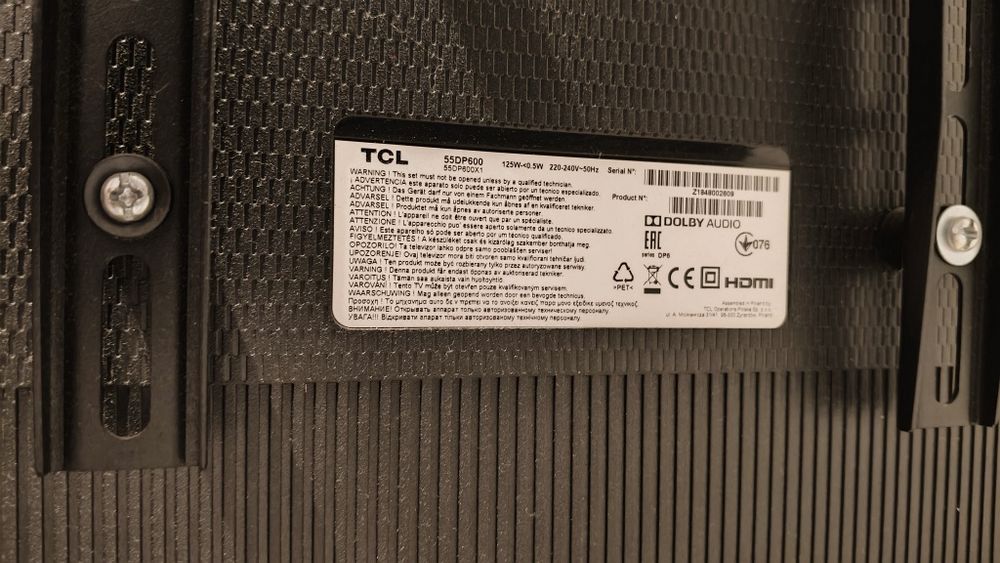 Telewizor tcl 55 cali 4K