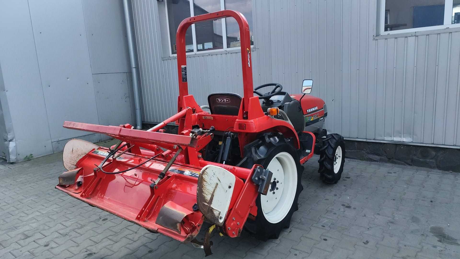 Japoński traktorek Yanmar AF 120 z glebogryzarką 4x4 20 KM Rewers