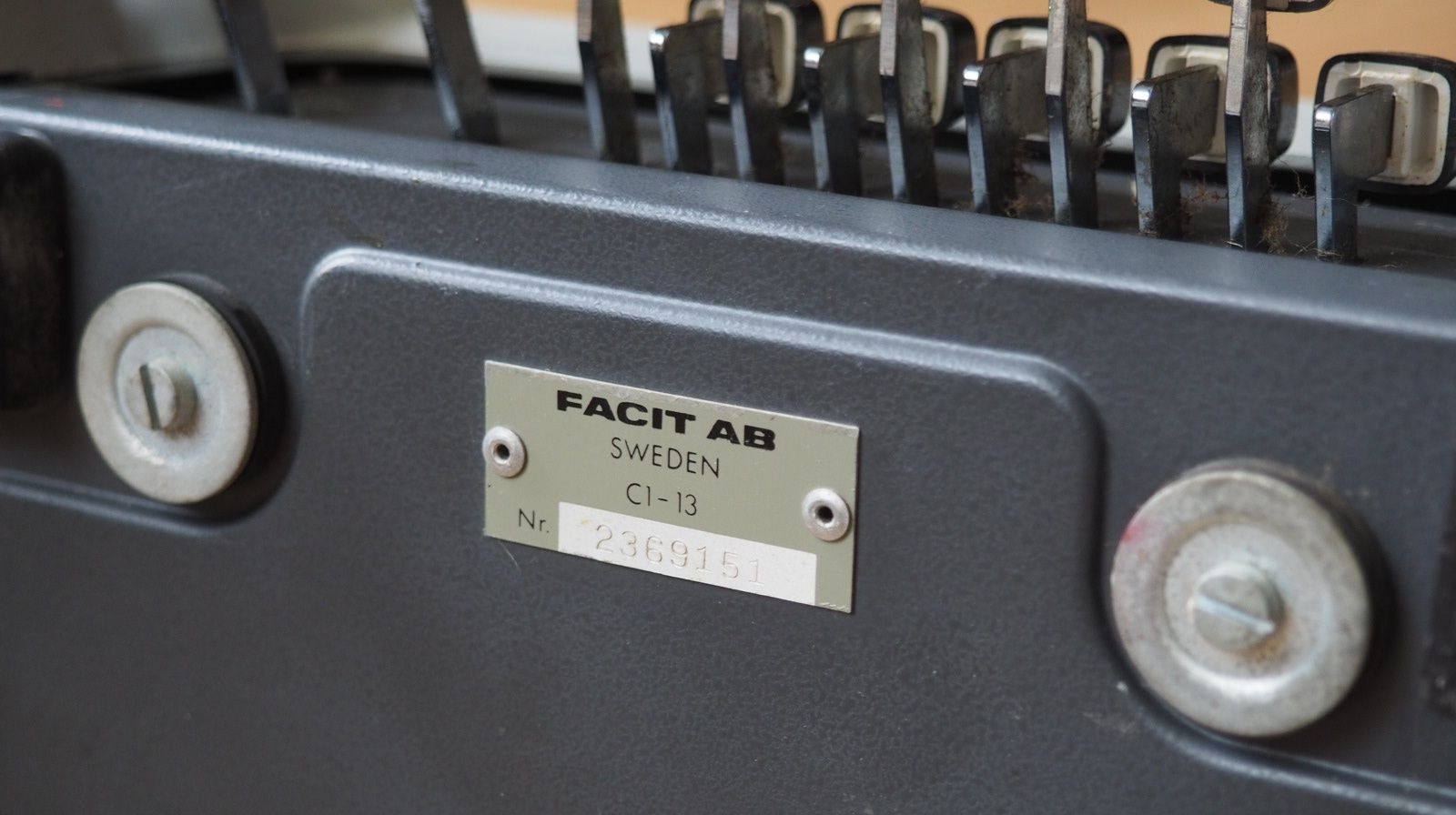 Calculadora Facit C1-13 [1971] - Vintage & Rara