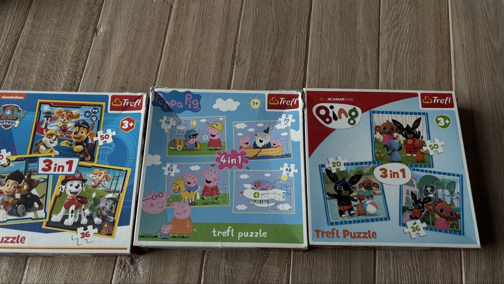 Puzzle 3 pudeła PEPA PSI PATROL Trefl