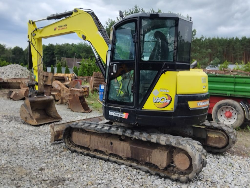 Koparka gąsienicowa 7.5T Yanmar Vio 75 rok 2005 2 łyżki szybko złącze