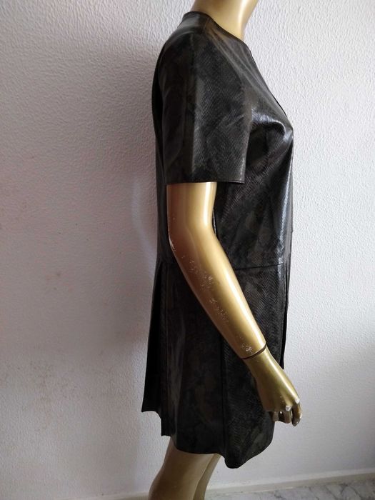 Vestido Capa Camuflado Tipo Pele Cobra Sfera Collection L