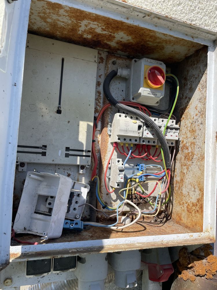 Skrzynka budowlana elektryczna rozdzielnia rozdzielnica
