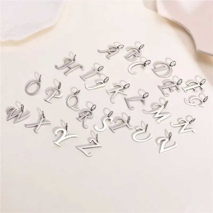 Срібна буква , буква зі срібла, срібні ініціали, подвеска, кулон