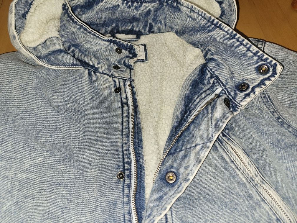 Ocieplana jeansowa parka Reserved,  164