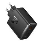 Ładowarka sieciowa Baseus OS-Cube Pro 2xUSB-C + USB 65W Czarny