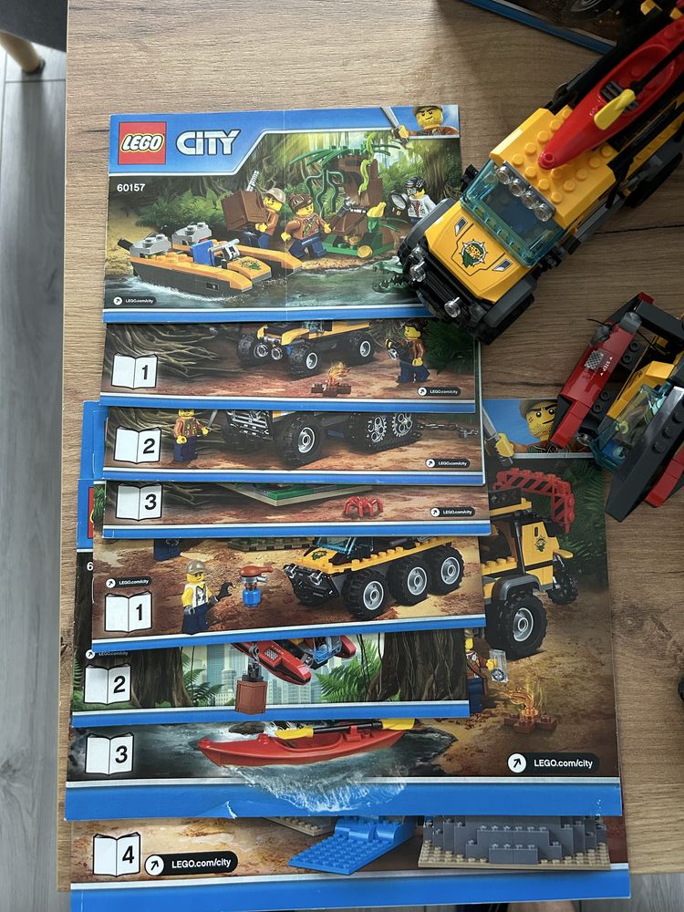 Mega zestaw klocki Lego City Dżungla 60157, 60159, 60161