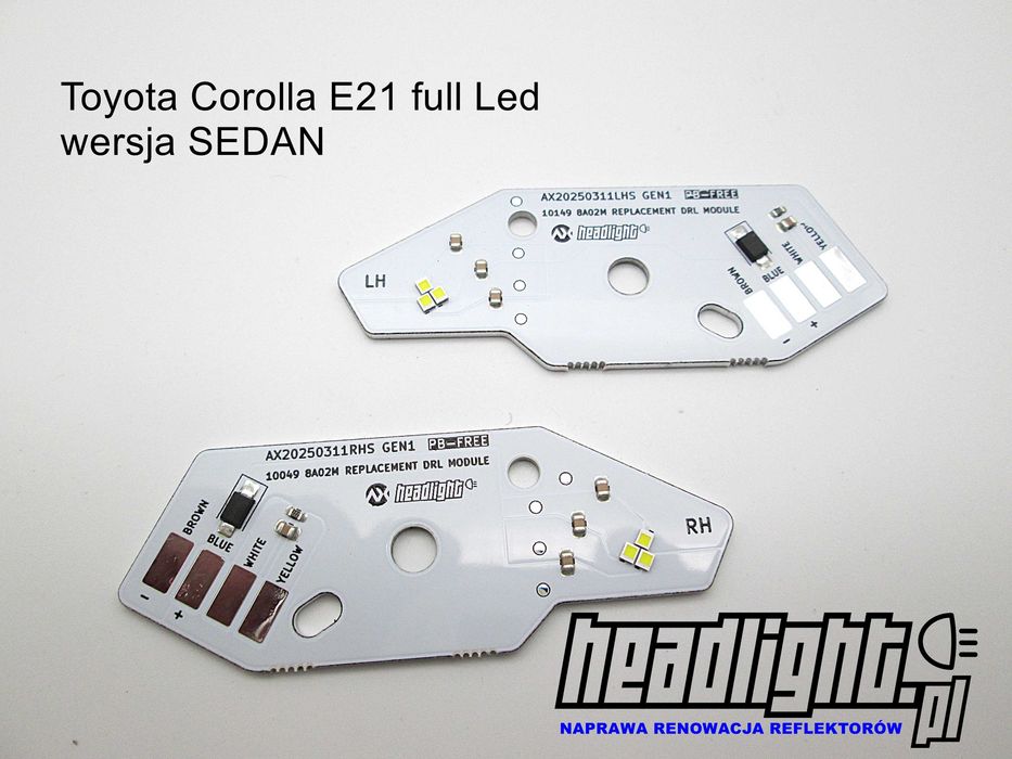 Naprawa LED Toyota Corolla E21 Sedan