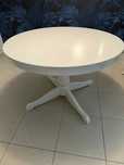 Stół okrągły, biały, rozkładamy 110/155cm IKEA