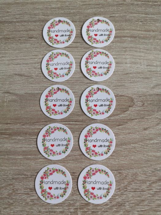 Zawieszki 'handmade with love'