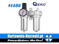 #1486 Reduktor powietrza z filtrem i smarowaniem 1/4" Geko