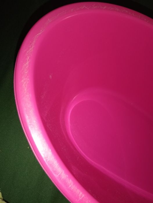 Wanienka dla lalki różowa, wys. 15 cm, dł. 35 cm