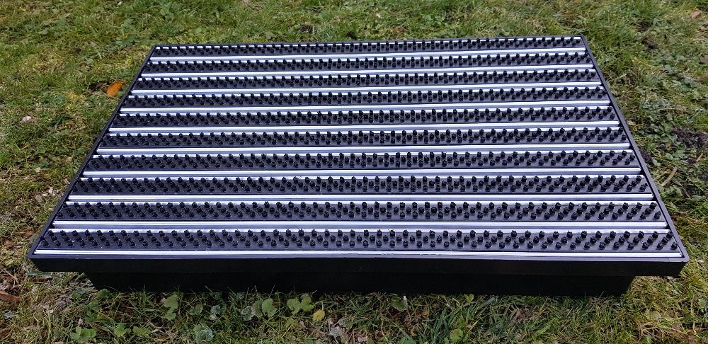 Wycieraczka 60x40x10cm szczotka+aluminium