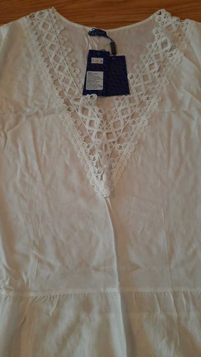 Туніка біла з мереживом. Нічні сорочки.