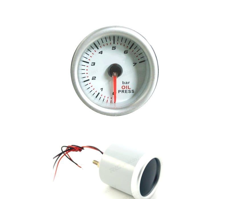 MANÓMETRO PRESSÃO DE OLEO BRANCO