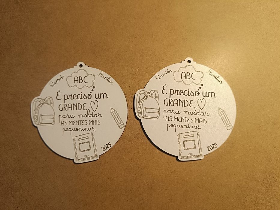 Enfeite lembrança de Natal para oferecer às professoras e educadoras