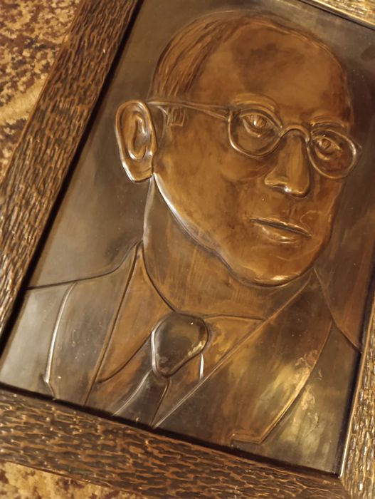 obraz - metaloplastyka w miedzi - PRL