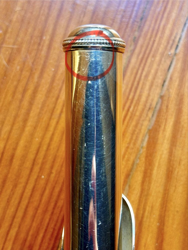 Cabeça de Prata (.925) para Flauta Transversal