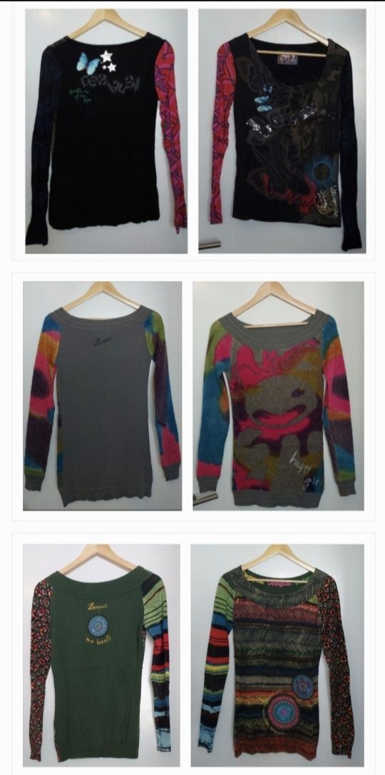 Desigual original : Súeter e/ou pullover tamanho M