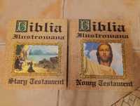 Biblia Ilustrowana Stary i Nowy Testament 2 tomy Olsztyn 2000 NOWA