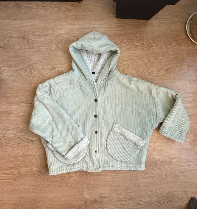 Тепла вельветова куртка-бомбер