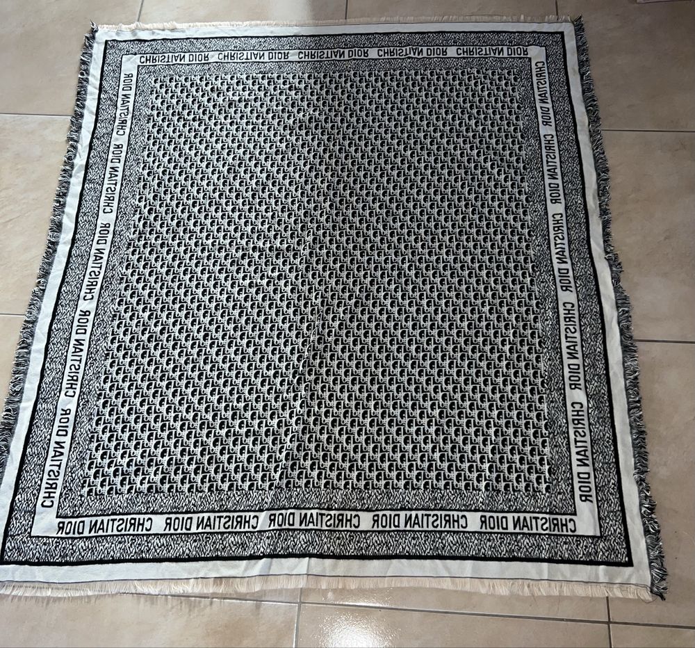 Chusta szal Christian Dior Szal chusta z Kaszmir Silk wełny