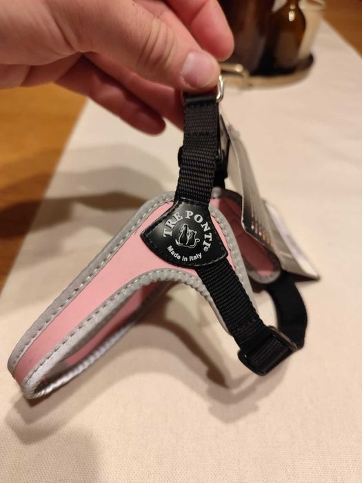 SZELKI psa York Maltańczyk XS 33-47cm TRE PONTI różowe - rozmiar 1,5