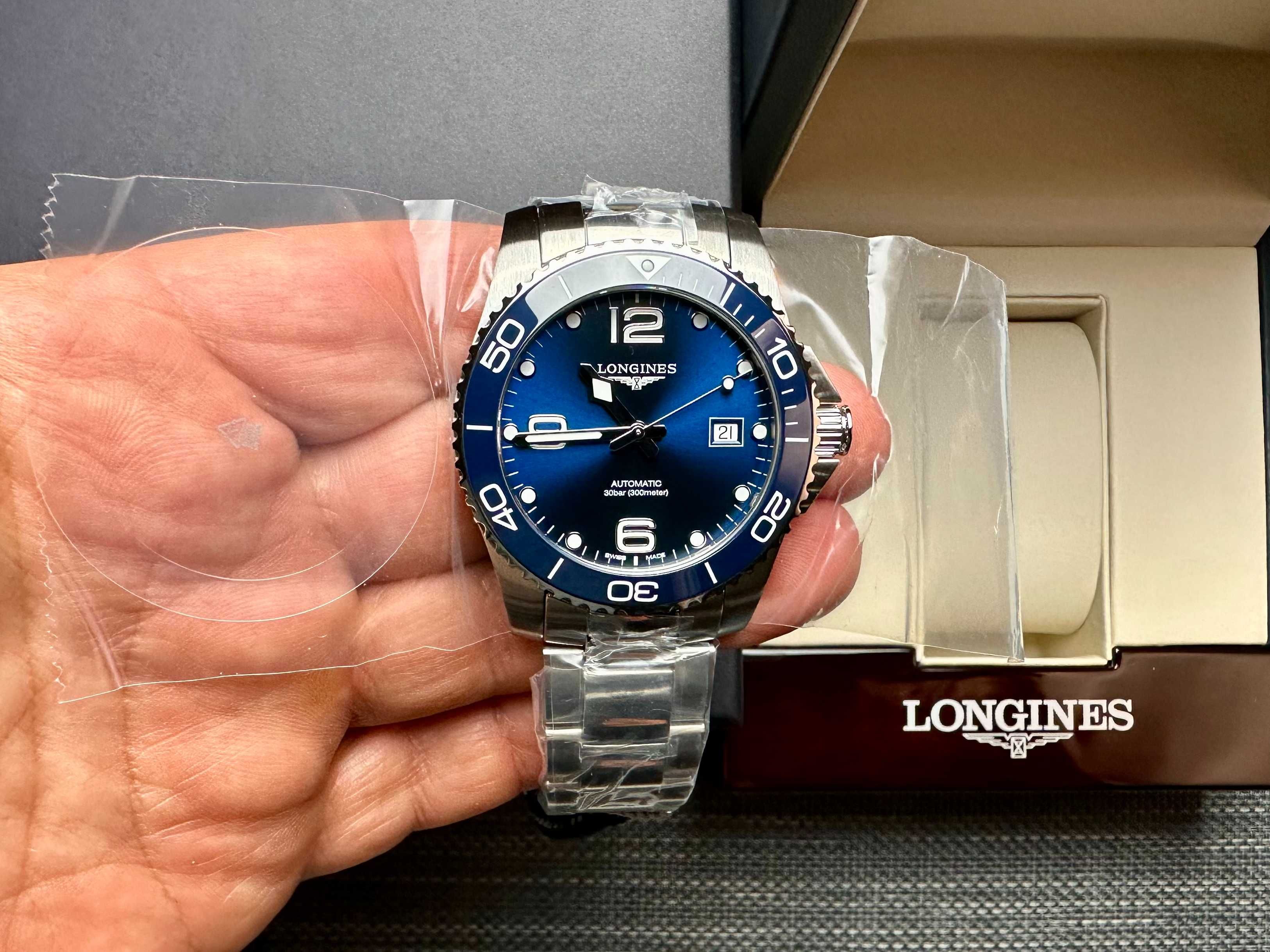 Longines Hydro Conquest 41mm Ceramic Blue