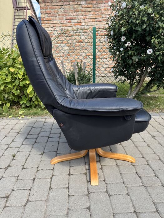 Крісло реклайнер шкіряне (00121) крісло для відпочинку