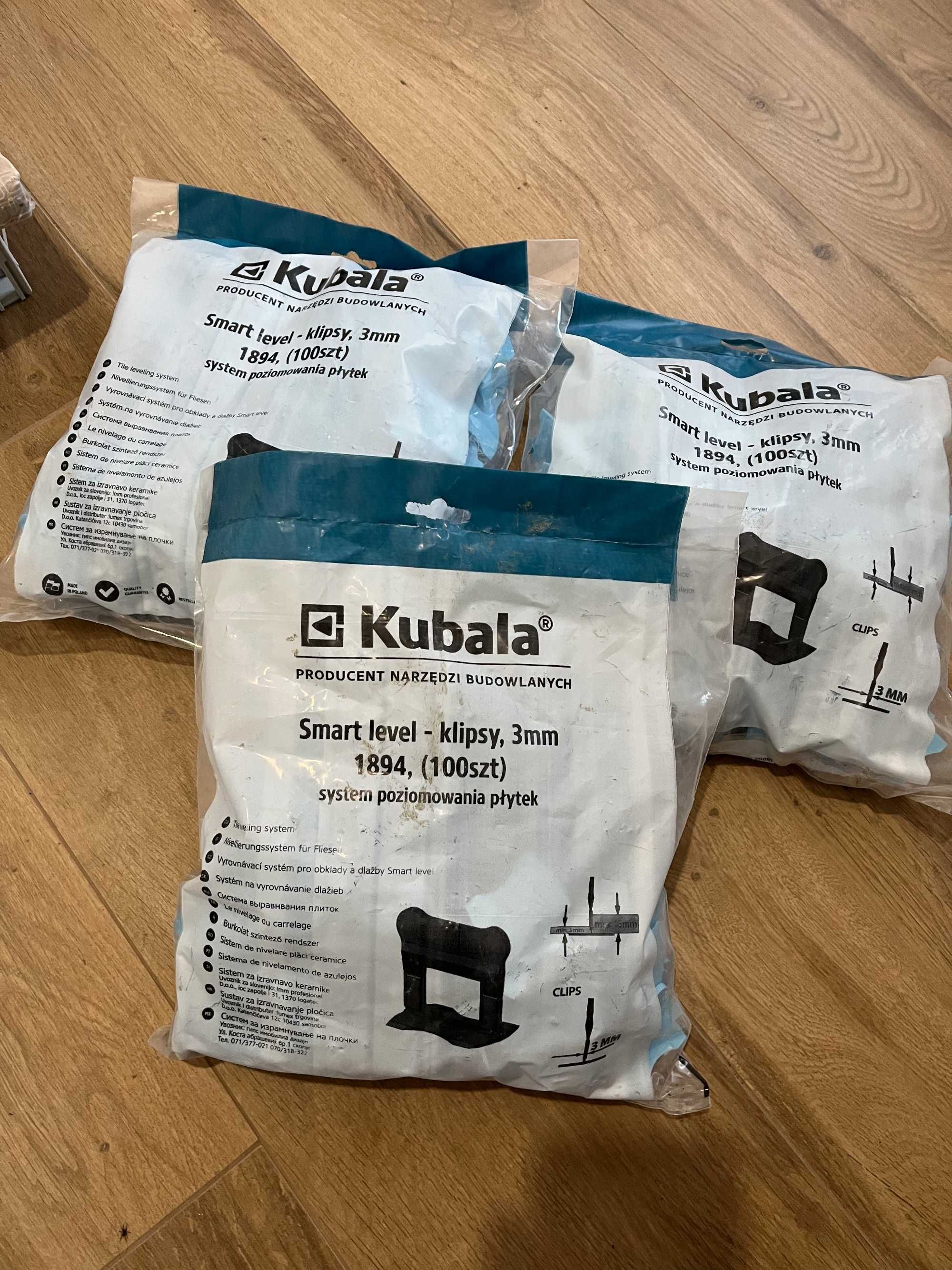 Kubala Smart Level Klipsy 3 mm 250 sztuk 1894