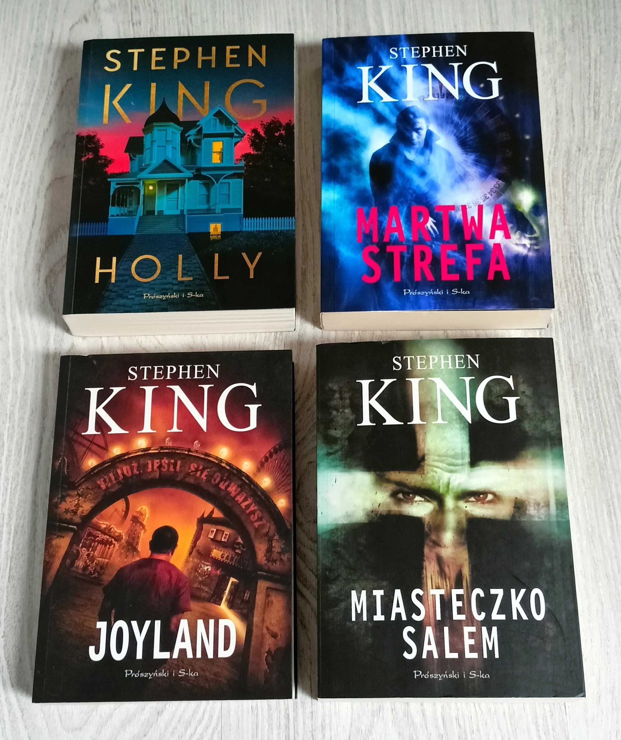 4x Stephen King Miasteczko Salem + Joyland + Holly + Martwa strefa BDB