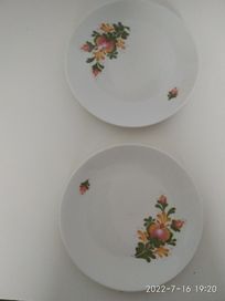 Porcelana Bavaria seidlitz talerze deserowe kwiaty