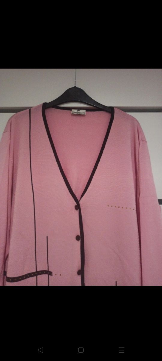 Sweter damski zapinany na guziki elegancki  48