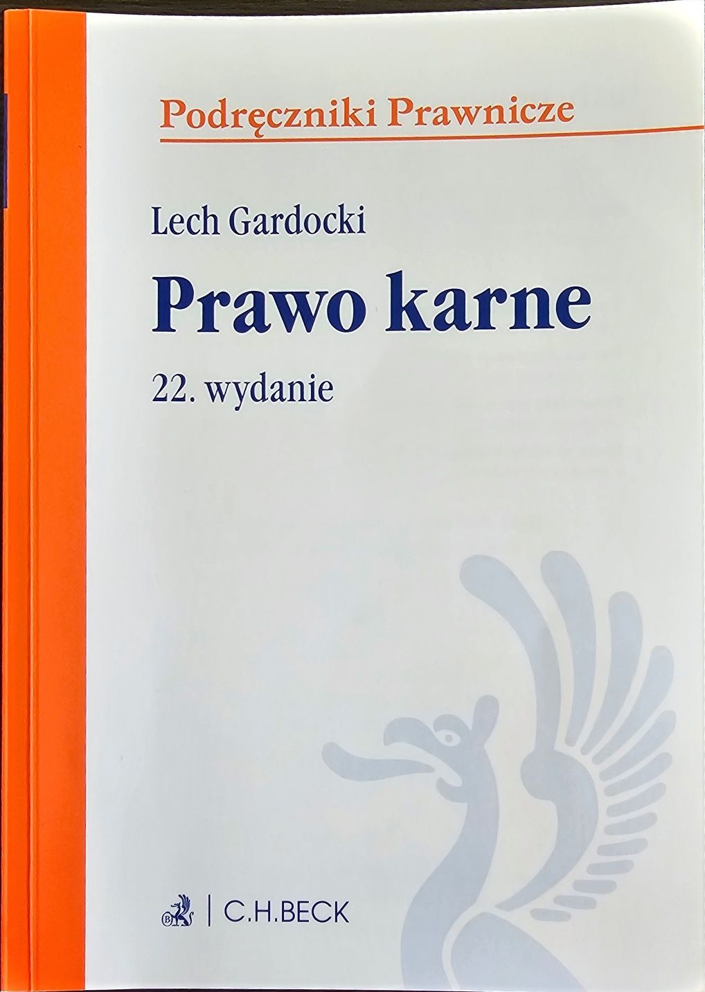 Prawo karne Lech Gardocki 22 wydanie znakomity stan