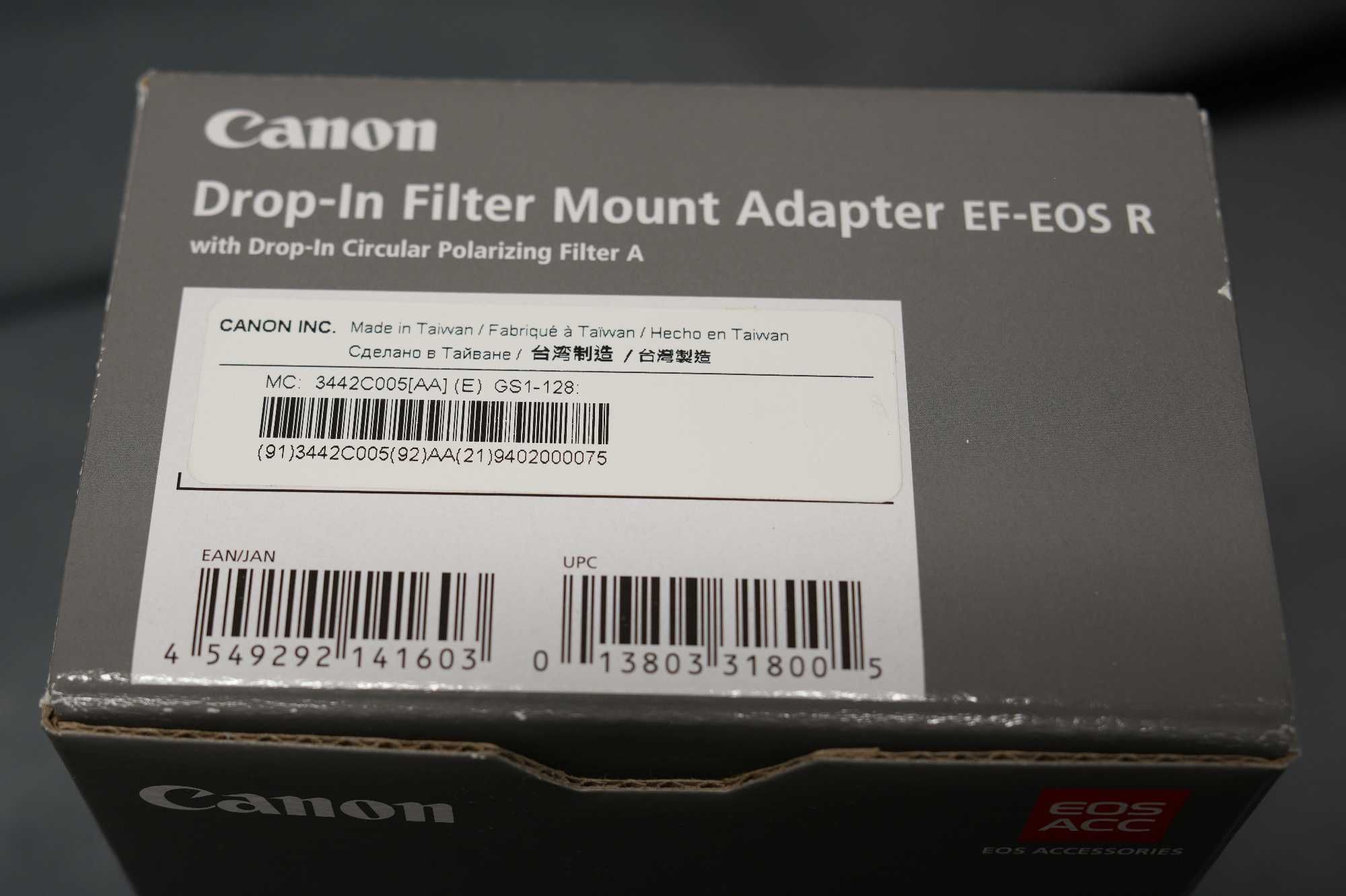 Adapter EF-EOS R + Okrągły wysuwany filtr polaryzacyjny C-PL