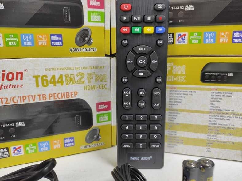 Приставка Т2 тюнер Т2 ресивер Гаранти WV T644M2 FM YouTube MeGoGo IPTV