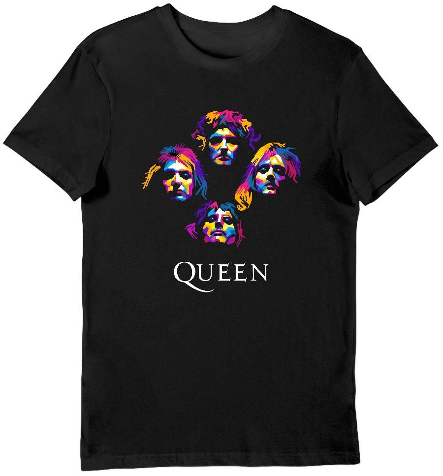 Koszulka męska zespół queen skład czarna 3XL